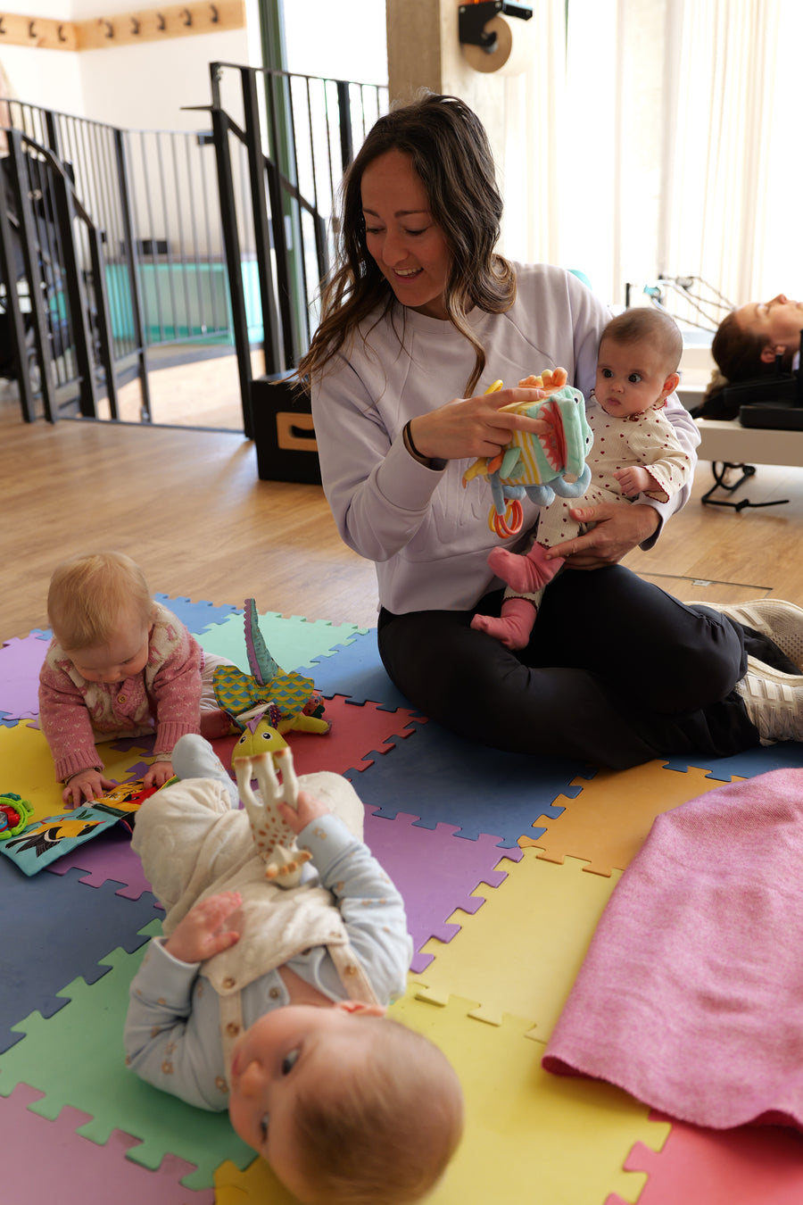 LevelOut postnatal class setup